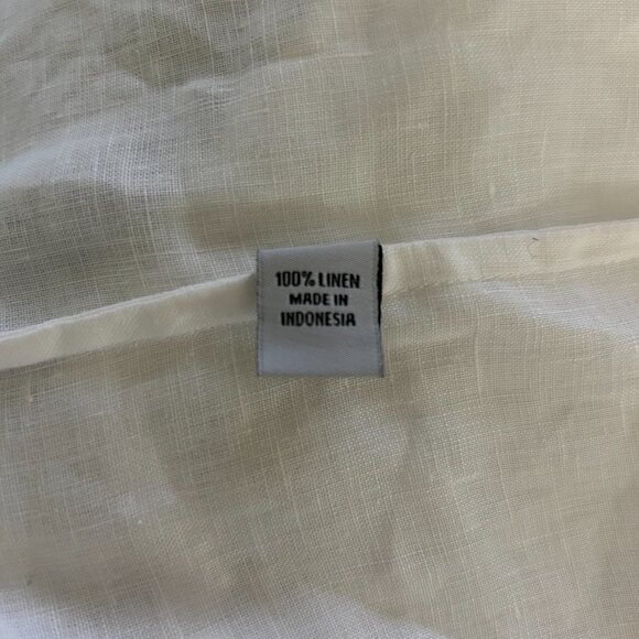 Island Importer Linen Button Down Havana Pleated Shirt Long Sleeve Mens Size XL - Picture 4 of 4